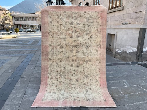 Tappeto vintage oushak 5x8 - tappeto,