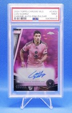 2024 Topps Chrome MLS Luis Suarez Pulsar Rosa Auto PSA 9/25