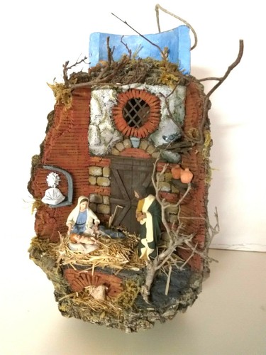 Presepe tegola sughero - e,