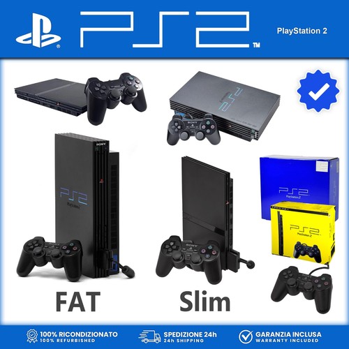 Console sony ps2 fat - console,