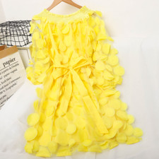 Abito Corto In Pizzo A Rete 3D