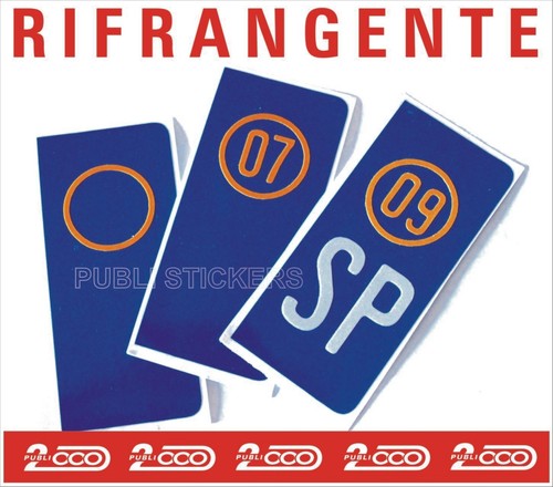 Adesivo targa europea auto - 1,