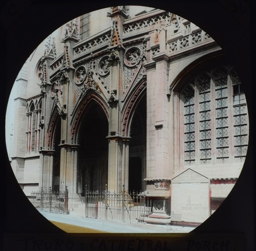 Glass magic lantern slide - magic,