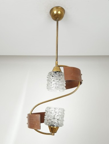 Lampadario vetro legno - legno, tek