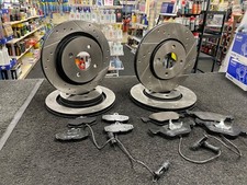 FORD SIERRA COSWORTH RS 4X4 DISCO FRENO SCANALATI DISCHI FRENO E PASTIGLIE ANTERIORI POSTERIORI