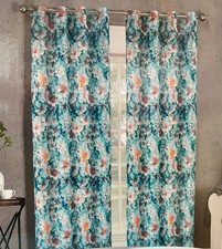 Coppia tende moderne con ganci