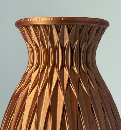 Vaso rame chiaro stampato - rame,