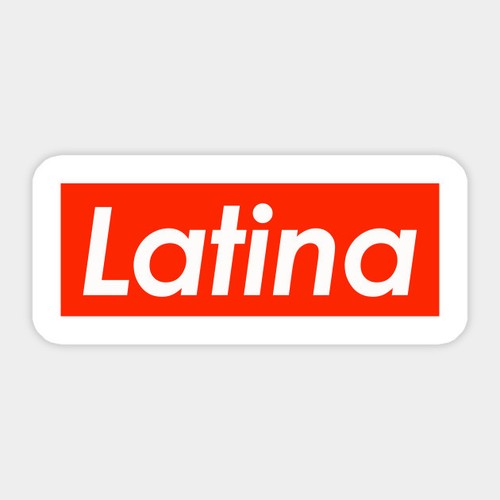 Adesivo latina scatola rossa - latina,