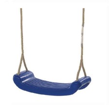 SEGGIOLINO PER ALTALENA DONDOLO TAVOLETTA IN PLASTICA BLU CON CORDE REGOLABILI