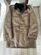 Montone shearling vintage da uomo in vera pelle