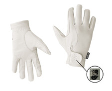 Guanti bianchi vera pelle cotone elasticizzato concorso equitazione inglese