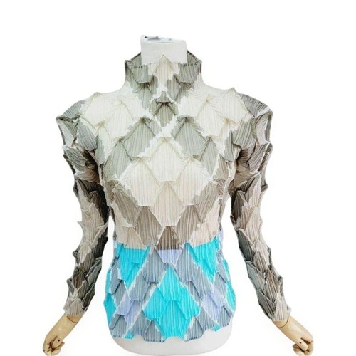 Top maniche lunghe pleats - top,