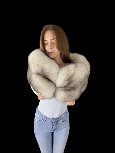 Scialle pelliccia volpe - pelliccia, 47"
