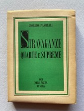 Giorgio Pasquali, STRAVAGANZE