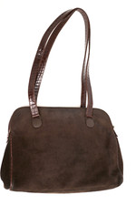 Borsa Versace in pelle marrone