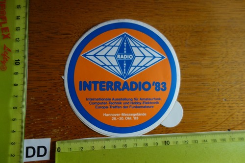 Vecchio adesivo radio - tv,