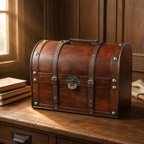 Baule vintage finitura effetto - baule,
