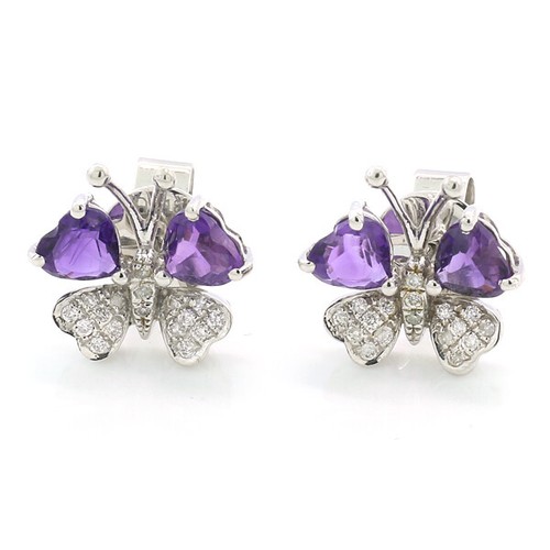 Orecchini amethyst e - orecchini,