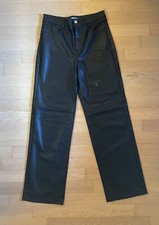 Pantaloni simil pelle neri - simil,