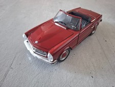 Mercedes-Benz 280 SL, W113, 1968, Cabriolet, rosso scuro, aperto, 1:18, Giodi