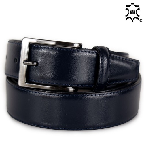 Cintura blu uomo - blu, elegante