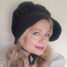 Cappello donna nero cotone