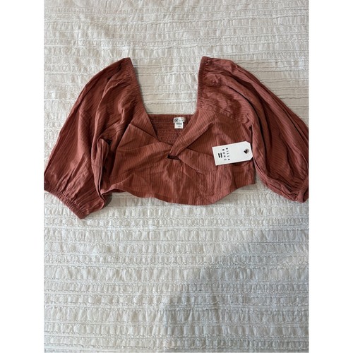 Top con maniche sbuffo - maniche, a
