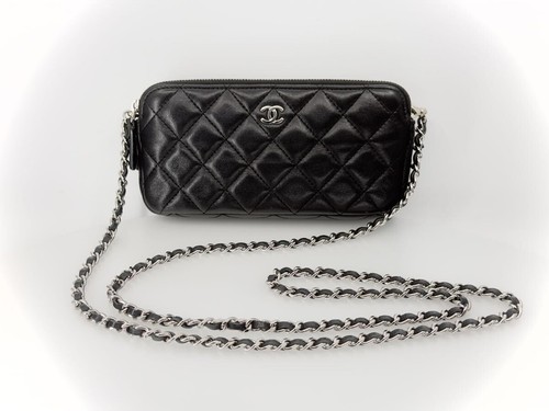 Chanel zipper chain wallet - chanel,