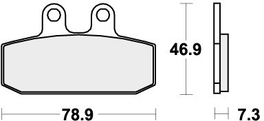 Pastiglie freno anteriori sbs - pastiglie,