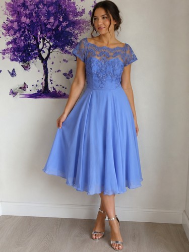 Abito pizzo blu - chiaro, chi