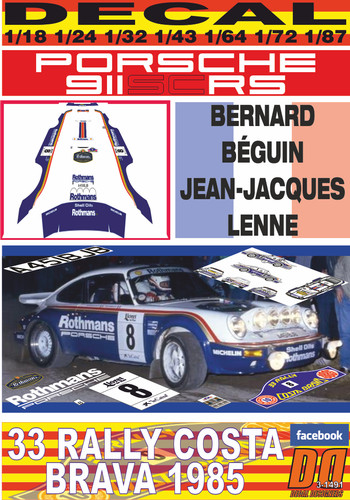 Decal porsche 911 rs - decal,