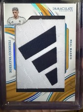 Federico Valverde Real Madrid Brand Loghi Match Worn Relic 1/1 Immacolata Panini