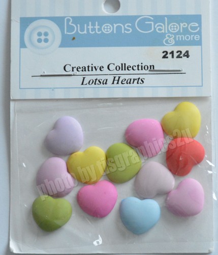 Bottoni lotsa hearts flat - bottoni, /