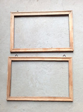 N. 2 vecchia CORNICE CORNICETTA legno grezzo misure luce 41x25 circa