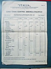 P283) FLOTTE COSULICH LLOYD SABAUDO NAVIGAZIONE ITINERARI CENTRO AMERICA 1934