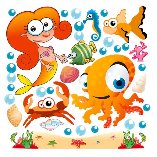 Sirena fondale marino piovra