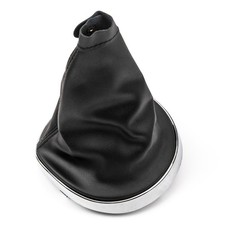 Cuffia del Pomello Leva Cambio per Lancia Ypsilon 843 Pelle Nero + Telaio