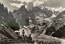 Cartolina Courmayeur Aosta Santuario di Notre Dame de la Guerison viaggiata