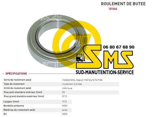Mitsubishi roulement butee - roulement, de