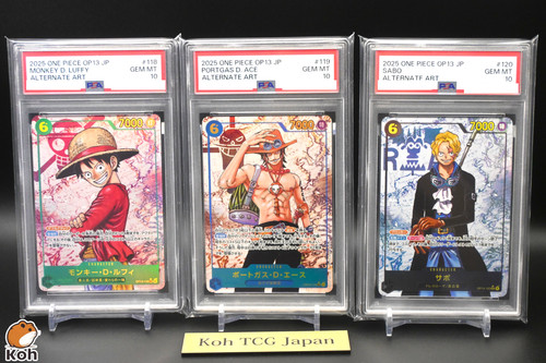 Scheda psa rufy ace sabo - psa,