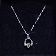 Collana Claddagh Tibetana e Argento Sterling Gioielli Irlandesi Confezione Regalo