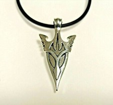 Collana con Ciondolo Antica Spada Collarino Caucciù da Uomo Idea Regalo Punk