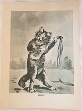 ROMEO GATTI KITTEN CATS 1910 PETS PLANCHE SECRETS BAMBINA CON GATTO GIOCATTOLO