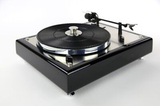 Giradischi Thorens TD 146 restaurato nero con acciaio inox