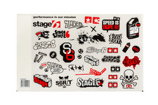 Kit adesivi Stage6 A4 rosso