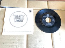 RICCARDO DEL TURCO LUGLIO / IL TEMPORALE 45 GIRI DISCO VINILE CGD 1968