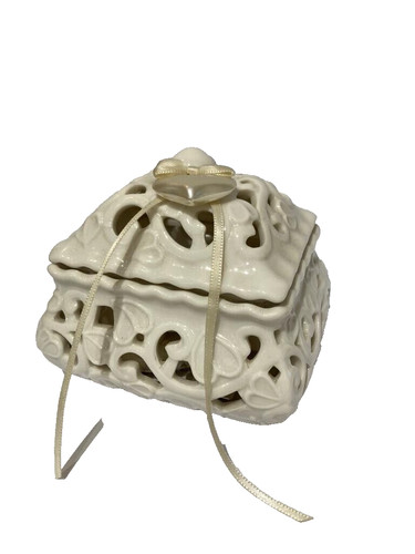 Cofanetto porcellana bianca - cofanetto,