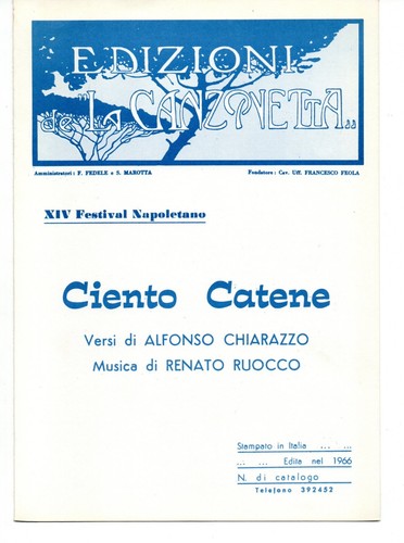 Spartito musicale napoletano