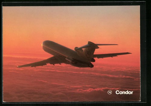 Cartolina aereo europa jet - cartolina,