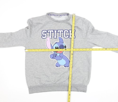 Felpa disney stitch - stitch, grigia